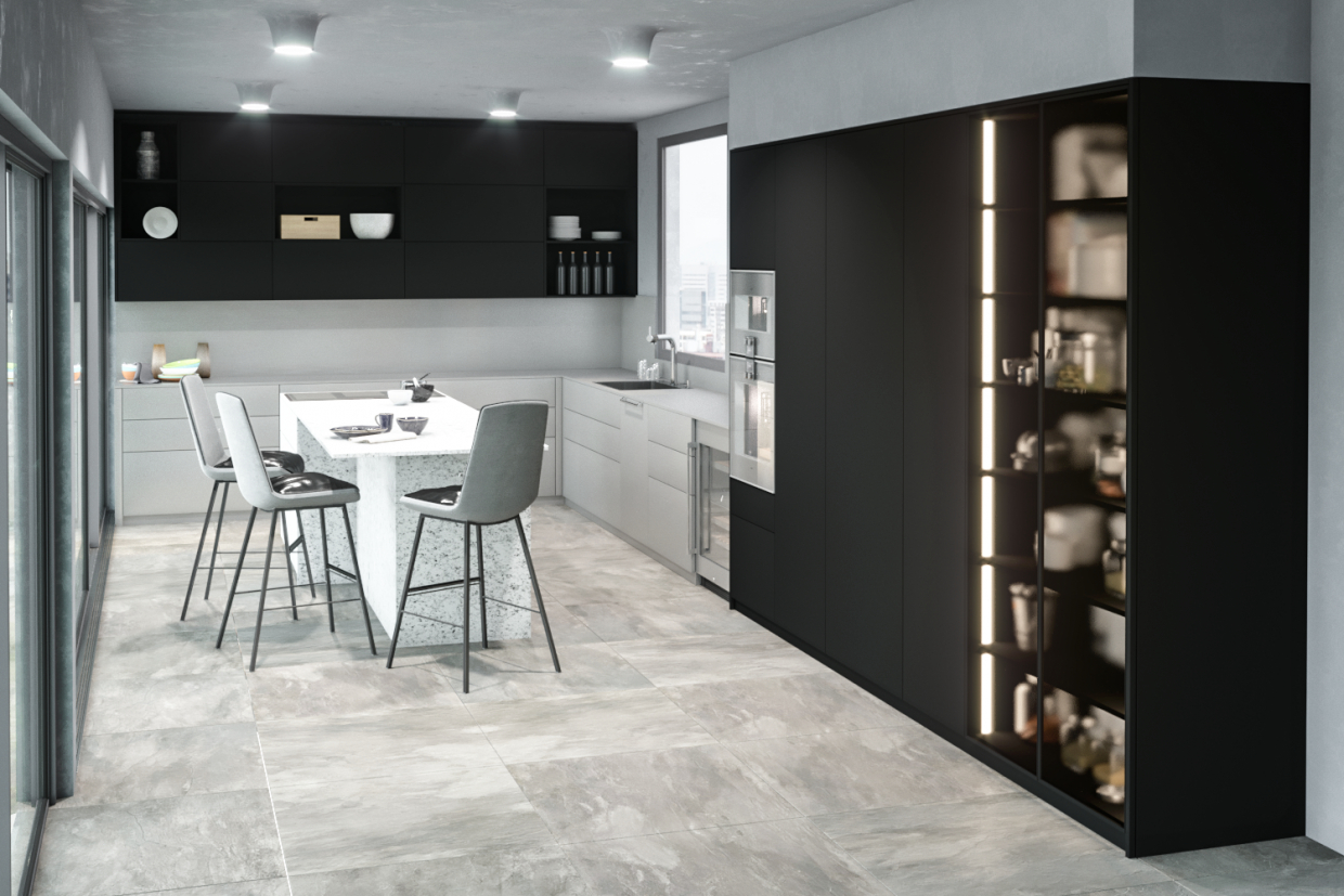 Cucina in 3d max corona render immagine