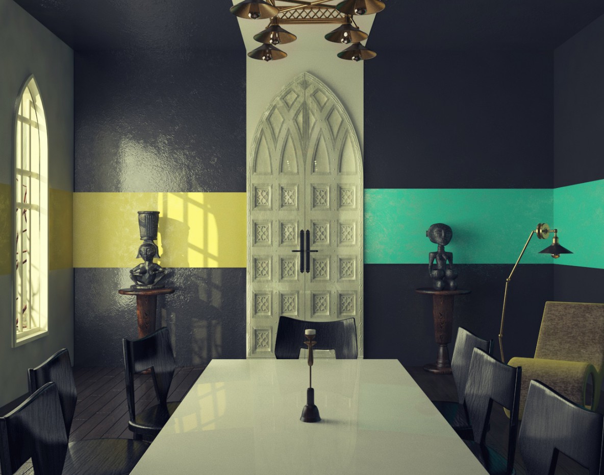 Intérieur dans 3d max vray image