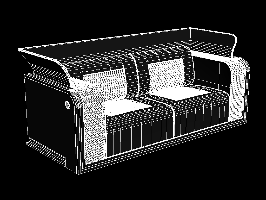 Диван "РОЙС" в 3d max vray 4.0 изображение