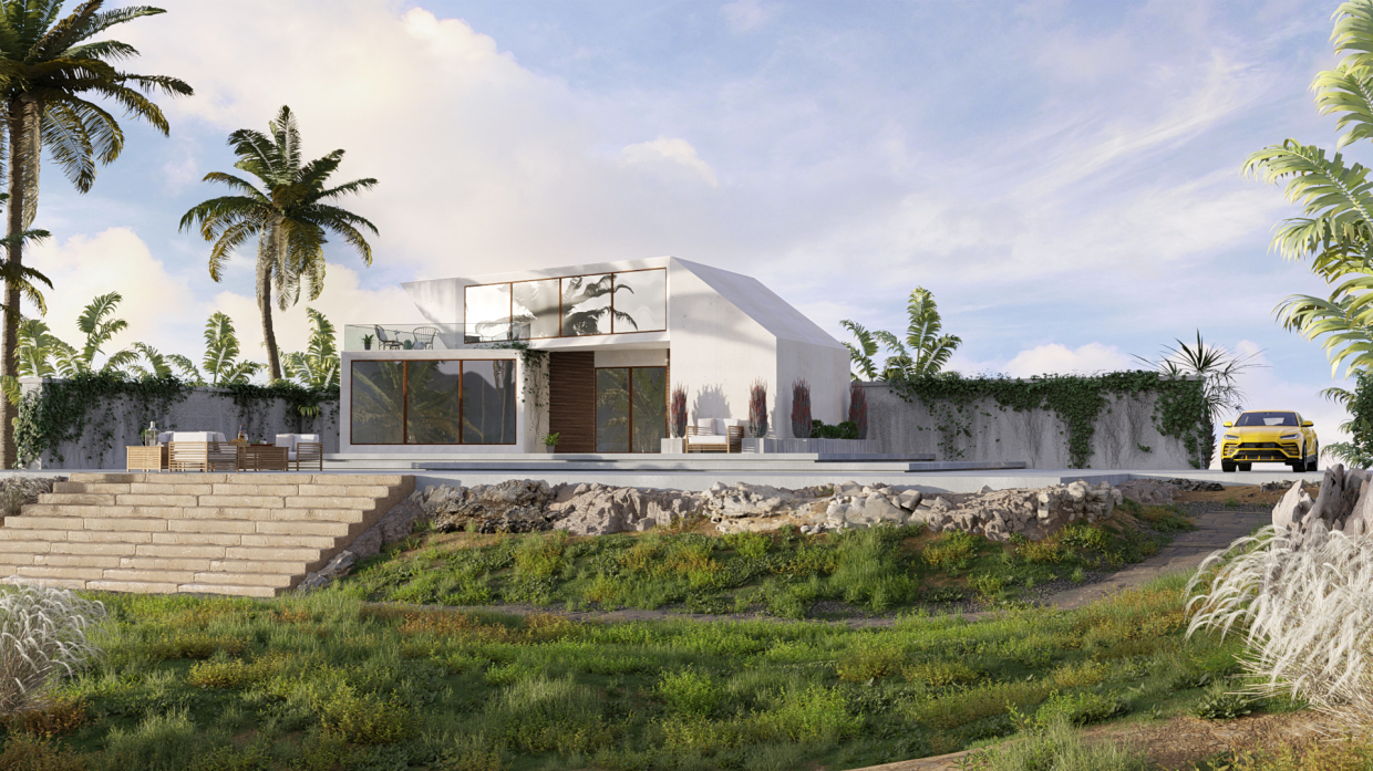 Villa in Blender cycles render immagine