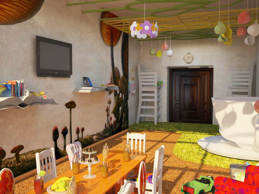 Kinder Cafe in 3d max vray Bild