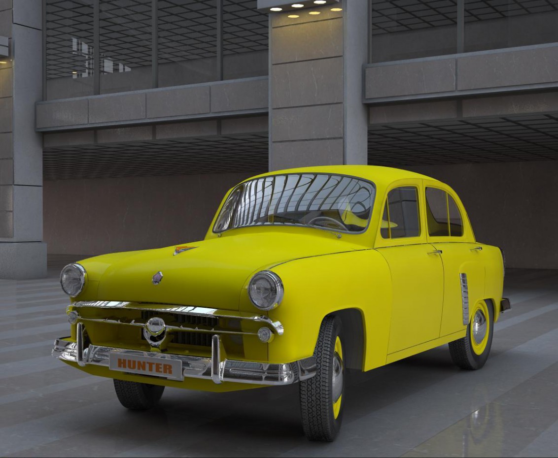 Giallo "Moskvich" in 3d max vray immagine