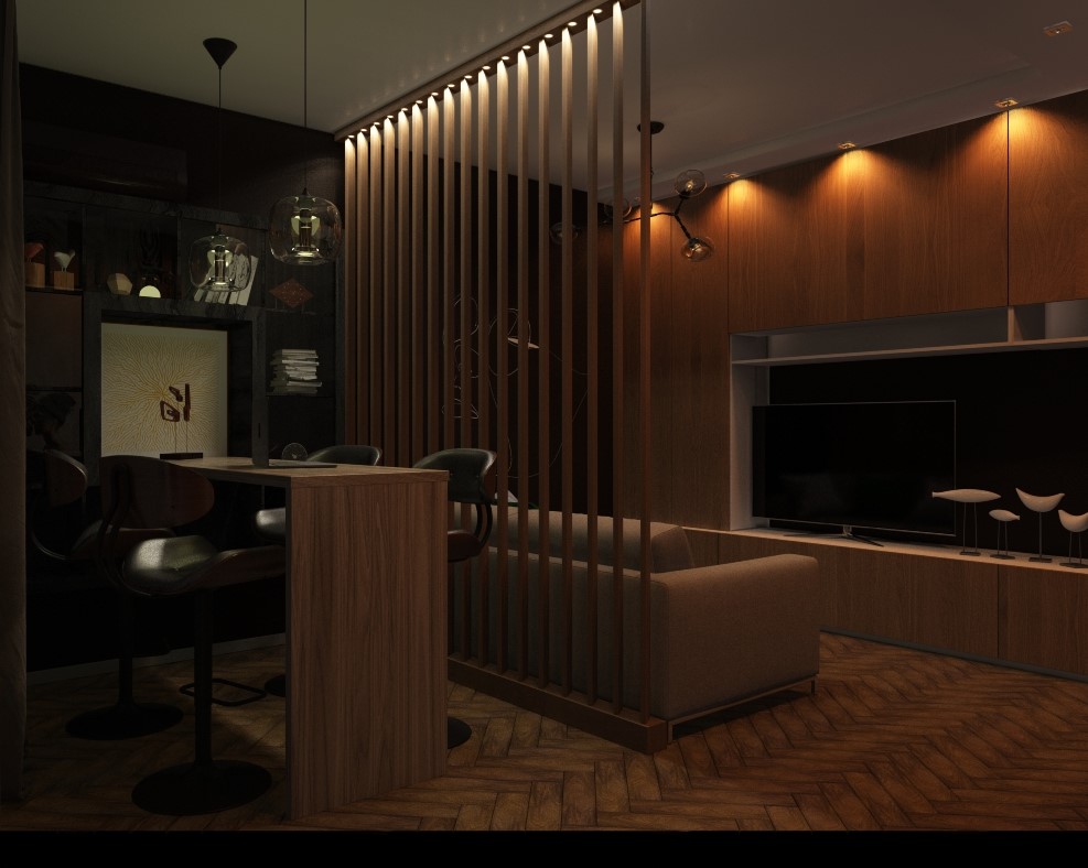 Salone interno in 3d max vray 3.0 immagine