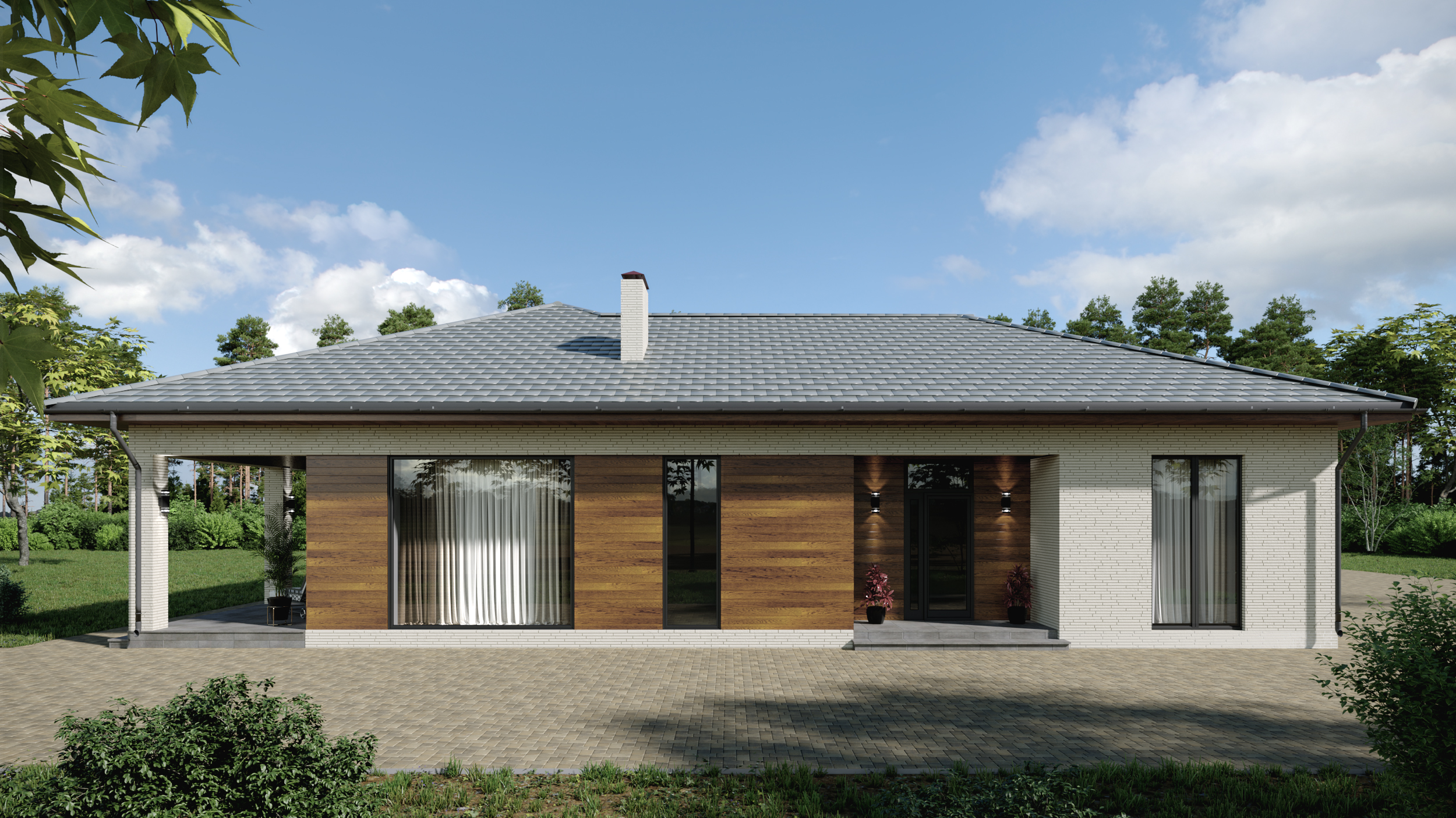 Guest House in 3d max corona render Bild