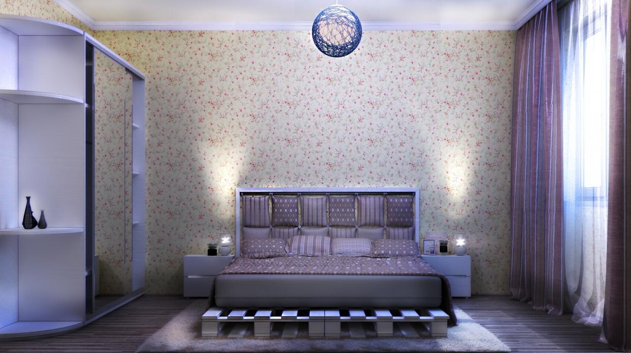 imagen de Dormitorio en 3d max vray