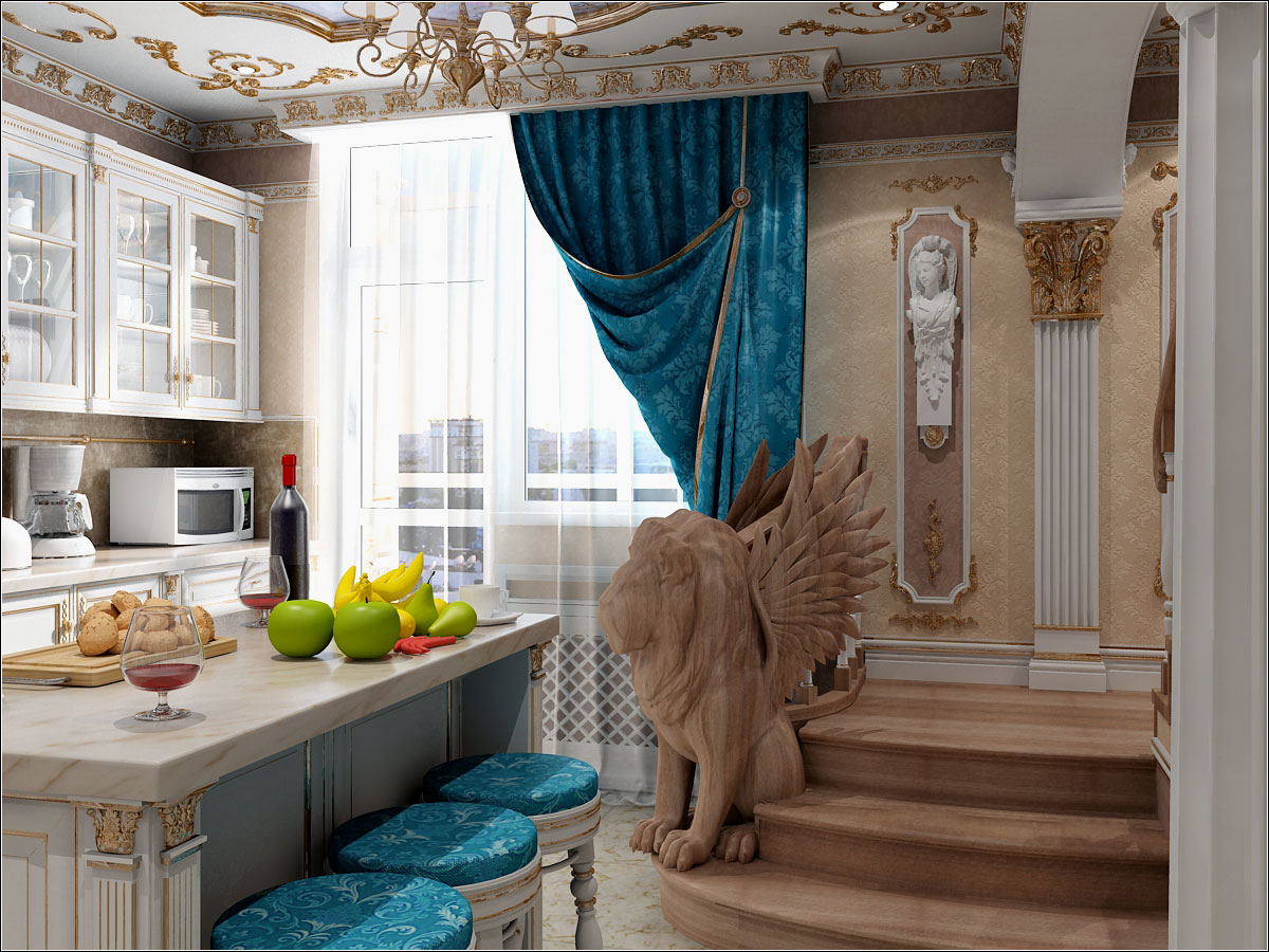 imagen de Diseño de interiores de cocina en Chernihiv. en 3d max vray 1.5