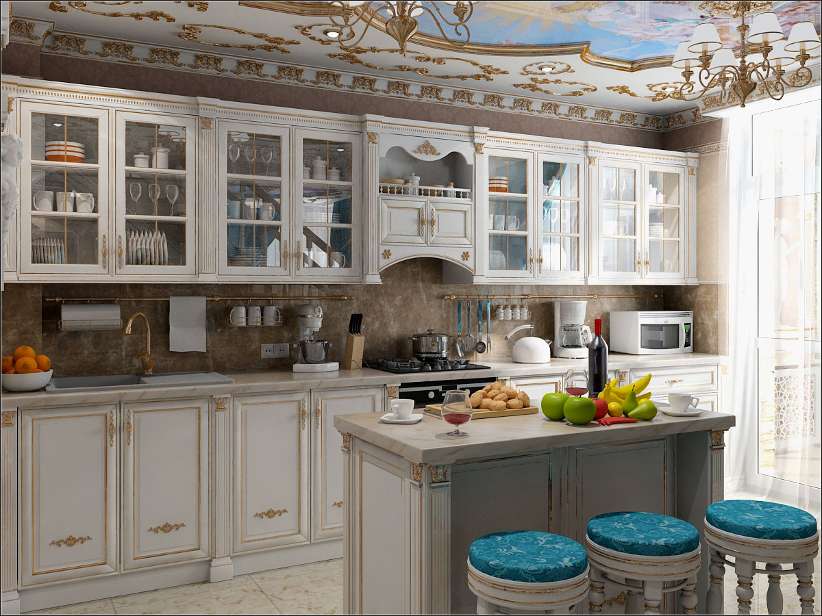 imagen de Diseño de interiores de cocina en Chernihiv. en 3d max vray 1.5