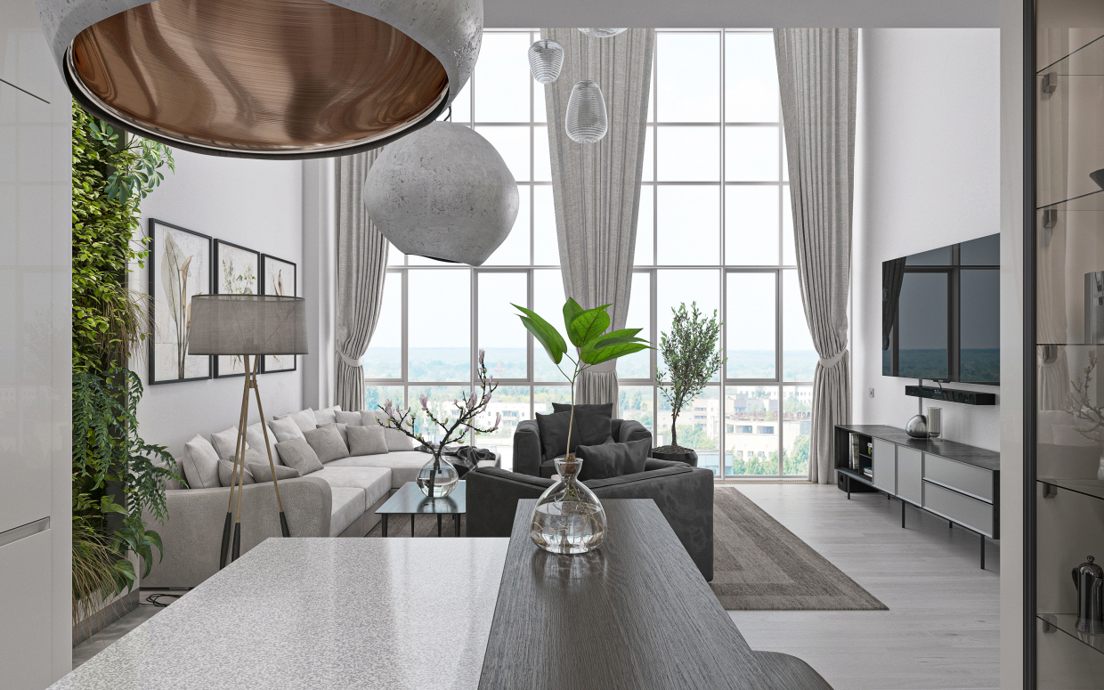 Penthouse S318 em 3d max corona render imagem