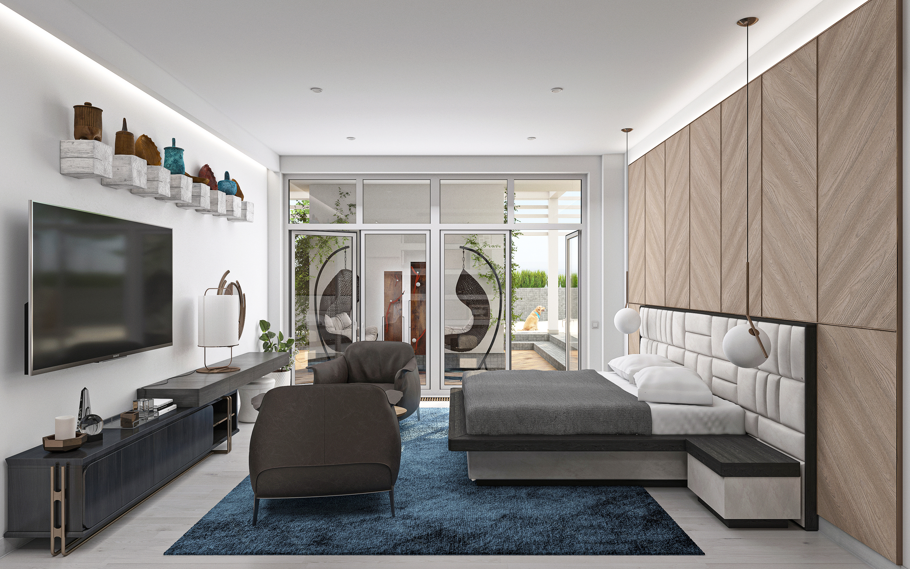 Penthouse S318 em 3d max corona render imagem