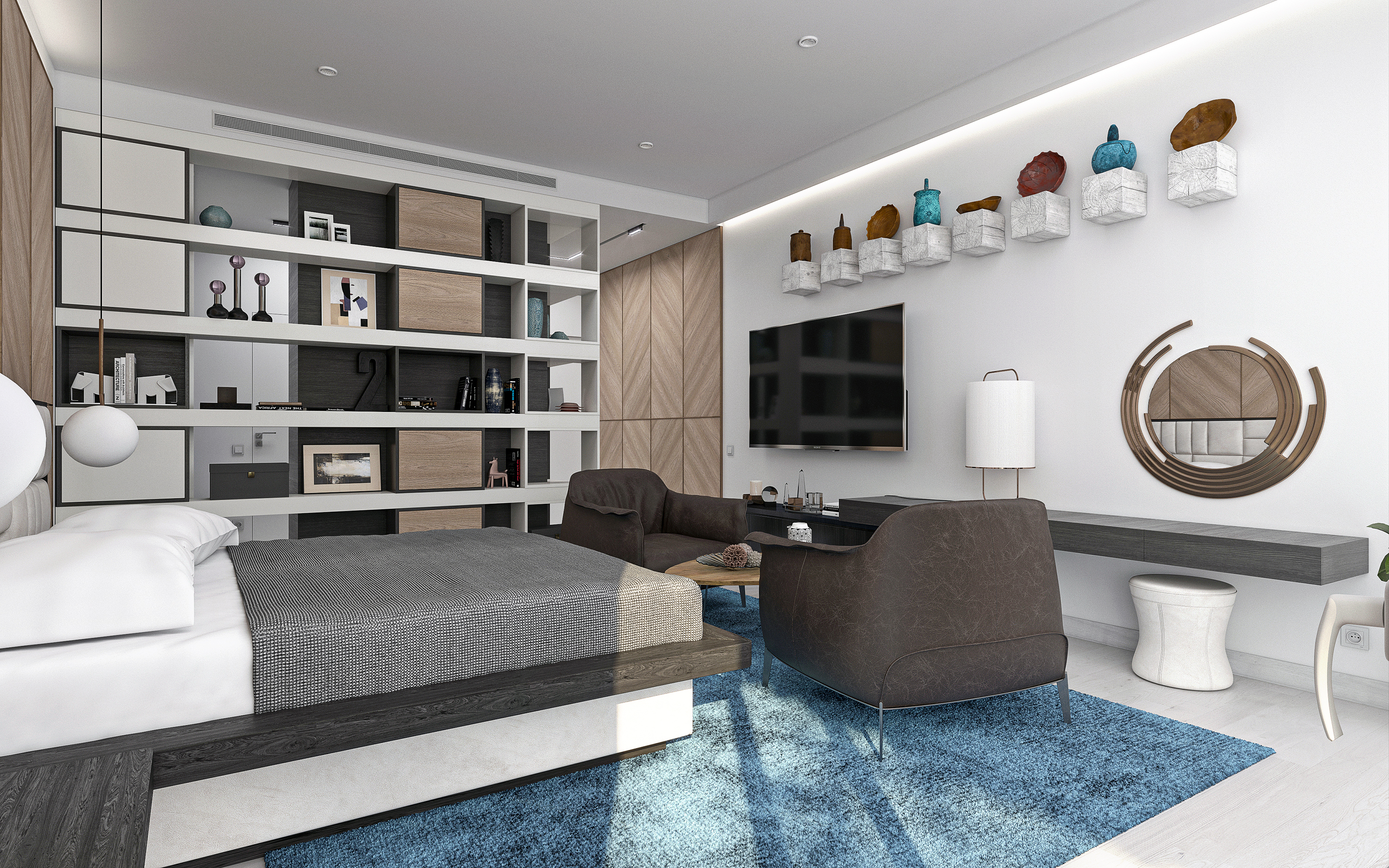 Penthouse S318 em 3d max corona render imagem