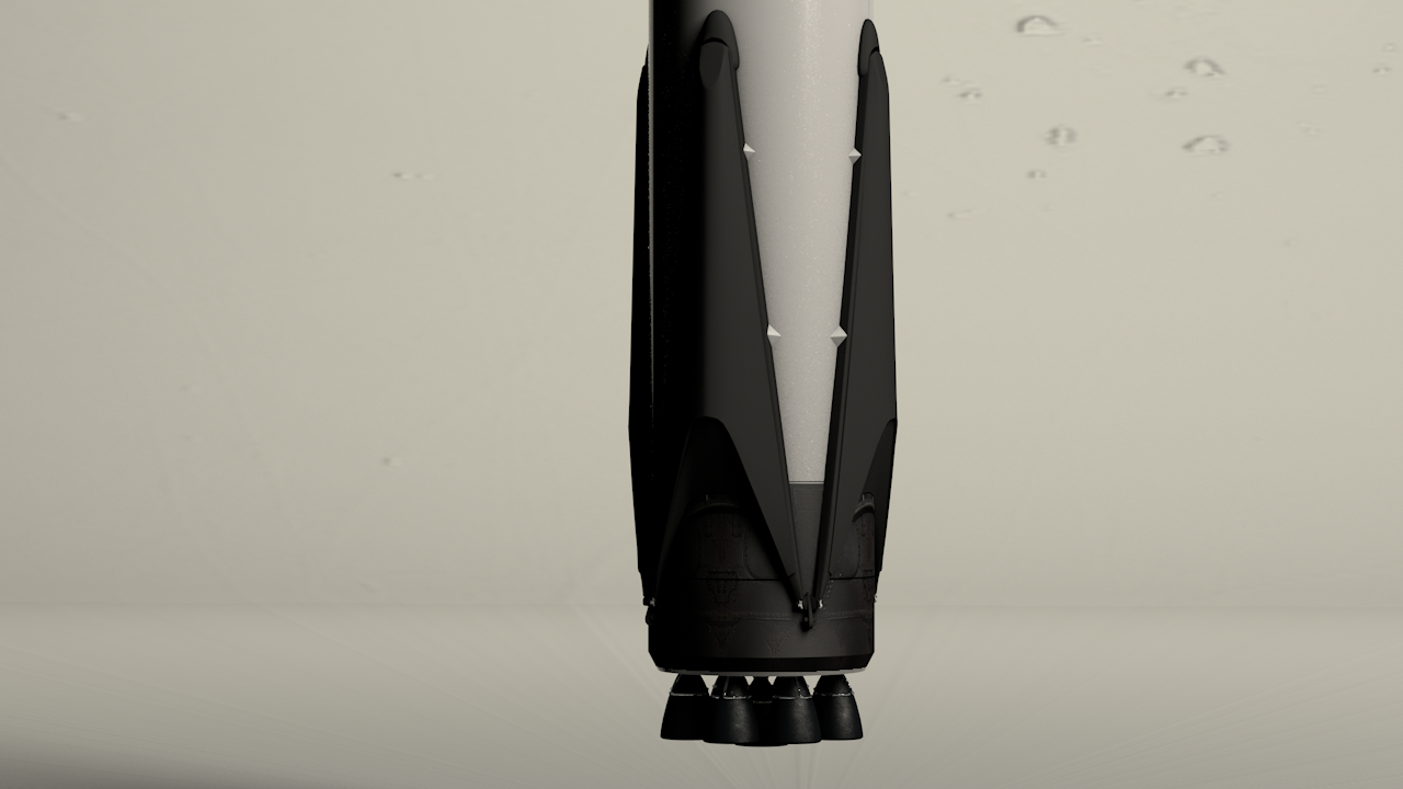 SpaceX Falcon9 in Cinema 4d Standard image