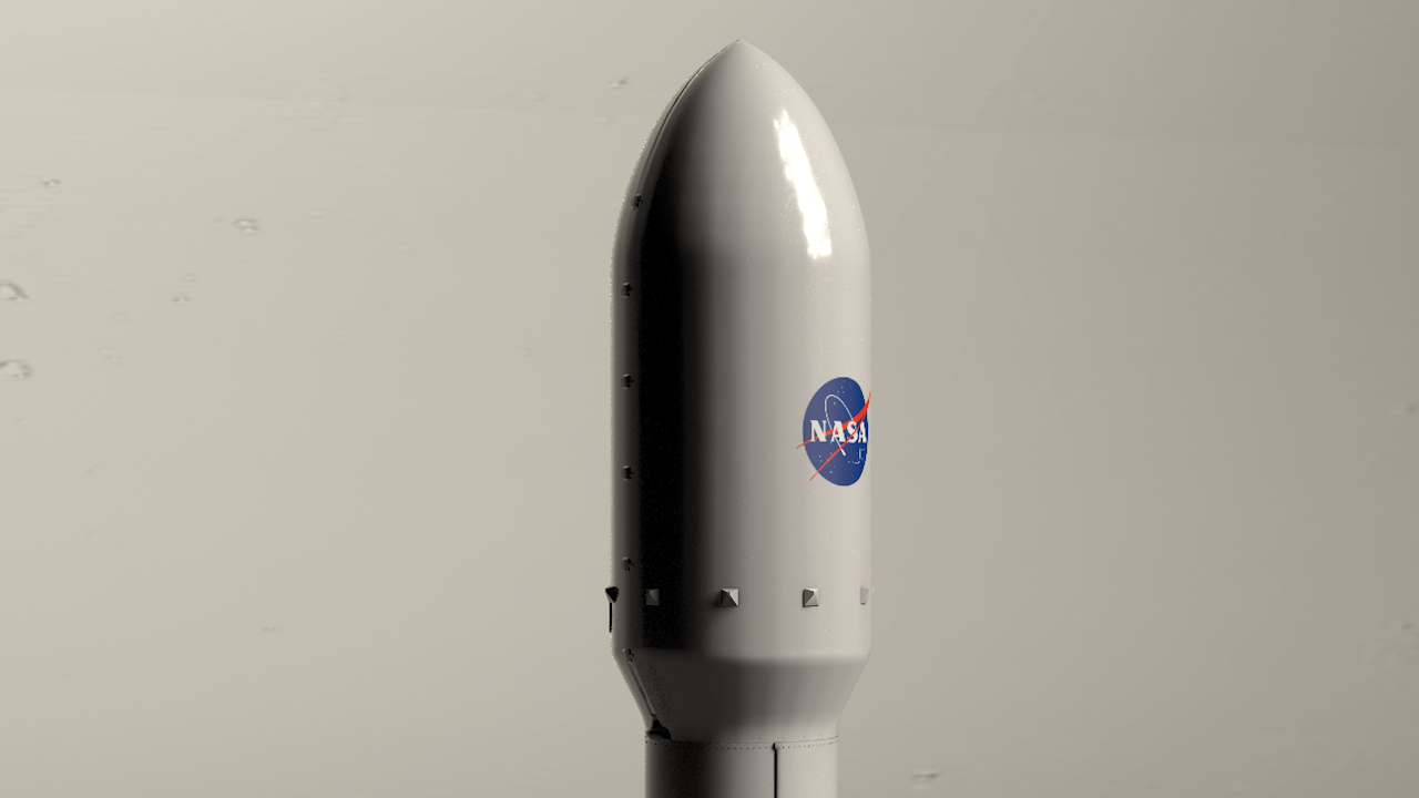 SpaceX Falcon9 в Cinema 4d Standard изображение