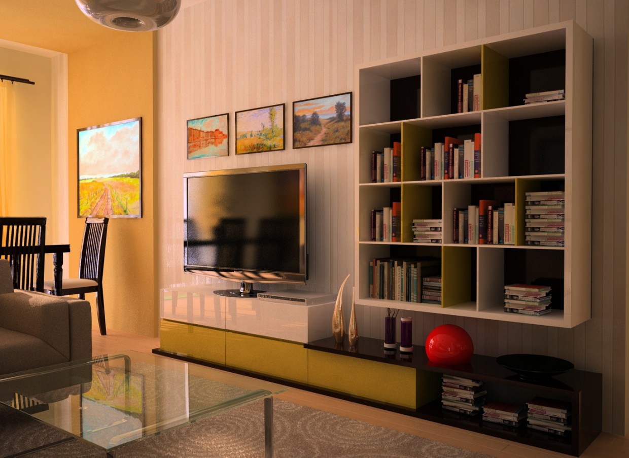 imagen de UN DÍA AMARILLO en 3d max vray