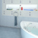 Mavi banyo in Maya vray resim