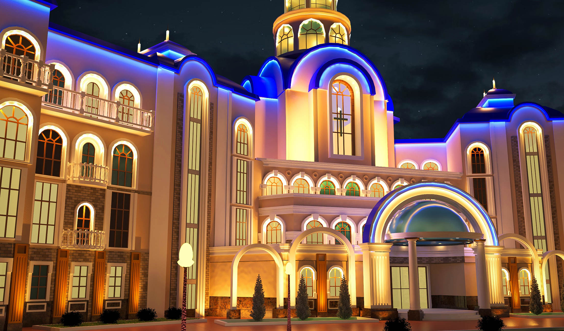 ÉCOLE CATHÉDRALE D'ODESSA (Rayon V) dans 3d max vray 3.0 image