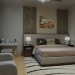 Schlafzimmer im modernen Stil in 3d max corona render Bild