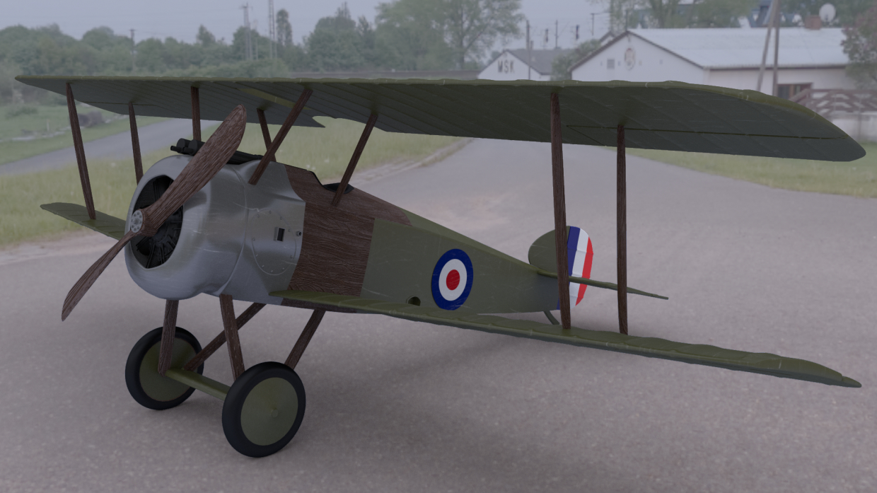 Sopwith F.1 Camel в Blender cycles render изображение