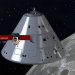 Apollo 11 capsule Nasa dans Cinema 4d maxwell render image