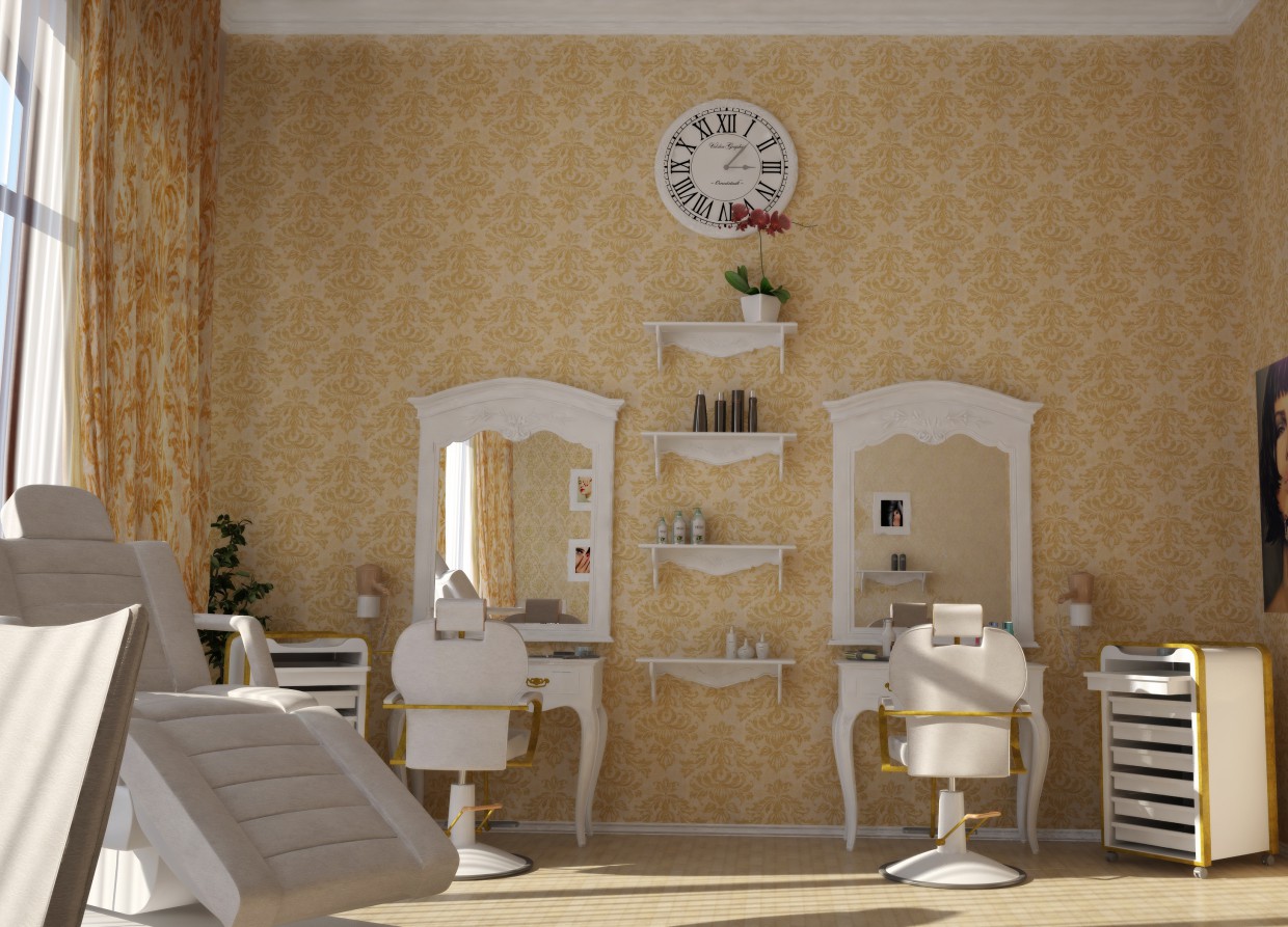 Beauty-Salon im Hotel. in 3d max vray Bild