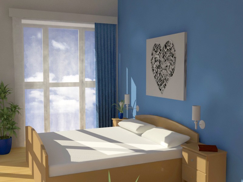 Chambre Lune de miel dans 3d max vray image