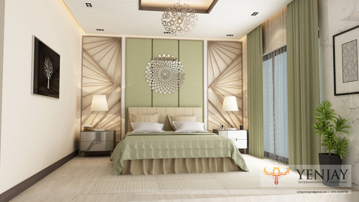 Master Bedroom Design in 3d max vray 3.0 image