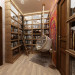 Library in 3d max vray image