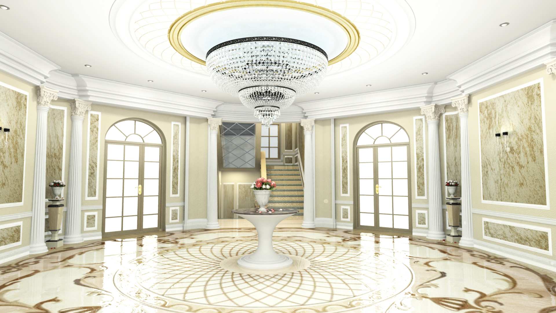 Hall dans Maya mental ray image