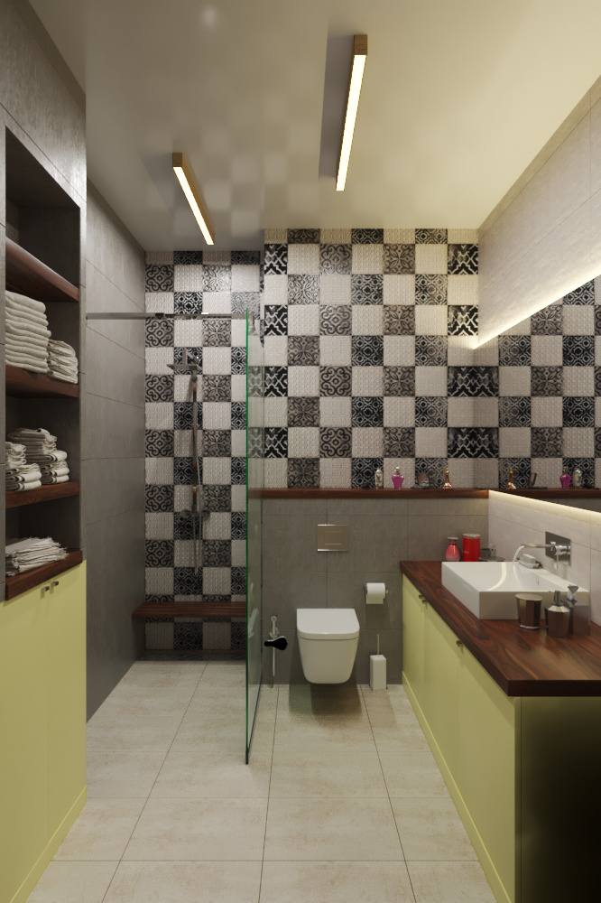 bathroom in 3d max corona render image