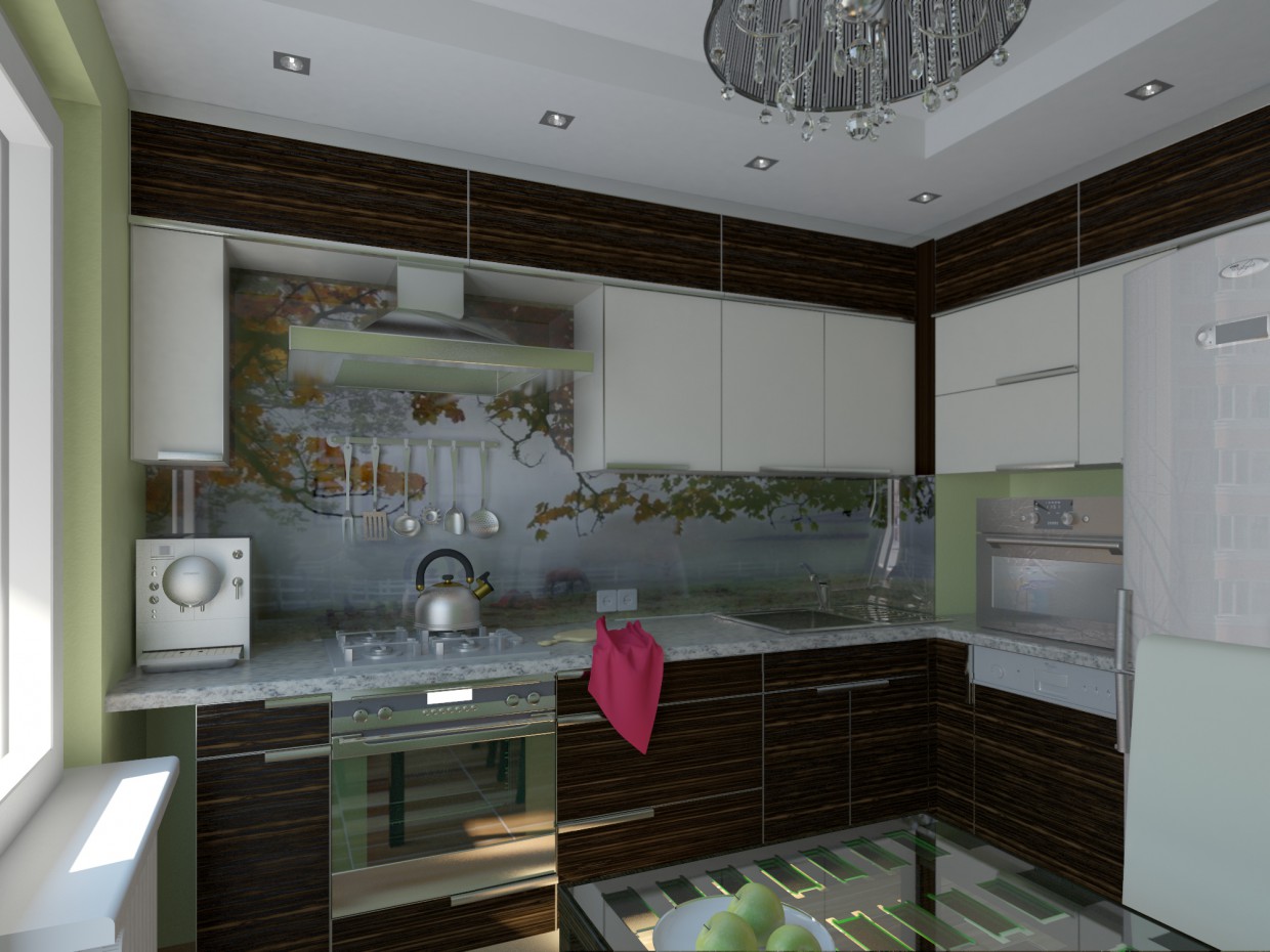 petite cuisine automne dans 3d max vray image