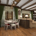 imagen de Kitchen-Living país-Provence) en 3d max vray