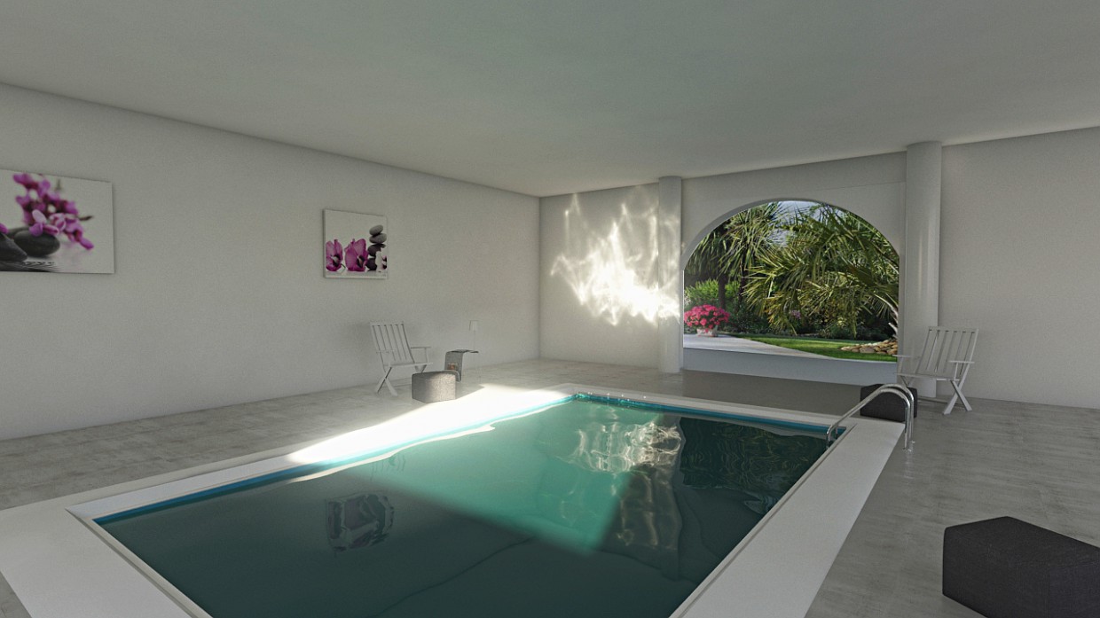 Pool in 3d max mental ray Bild