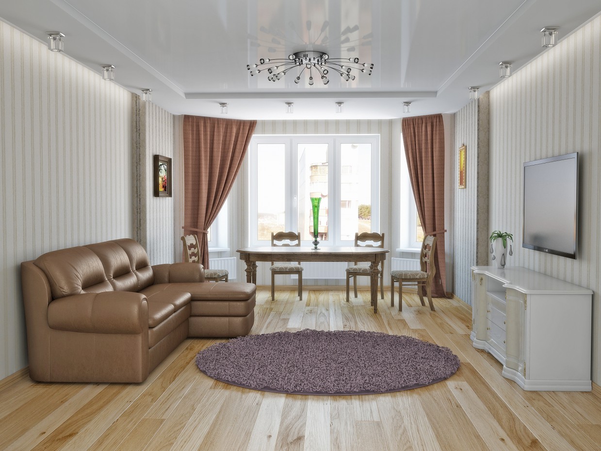 Living Room in 3d max vray image