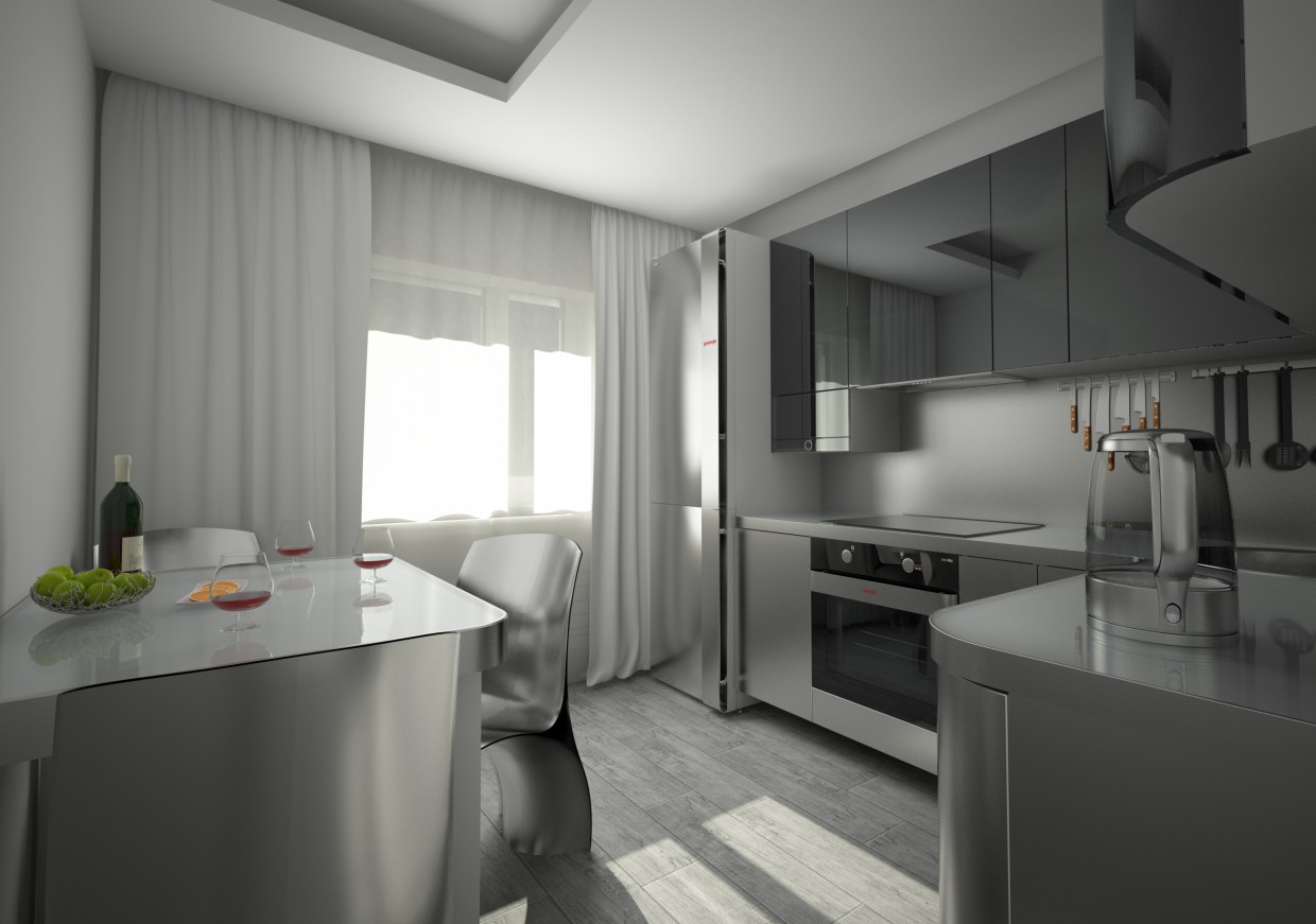 Kitchen in Cinema 4d vray 2.5 image