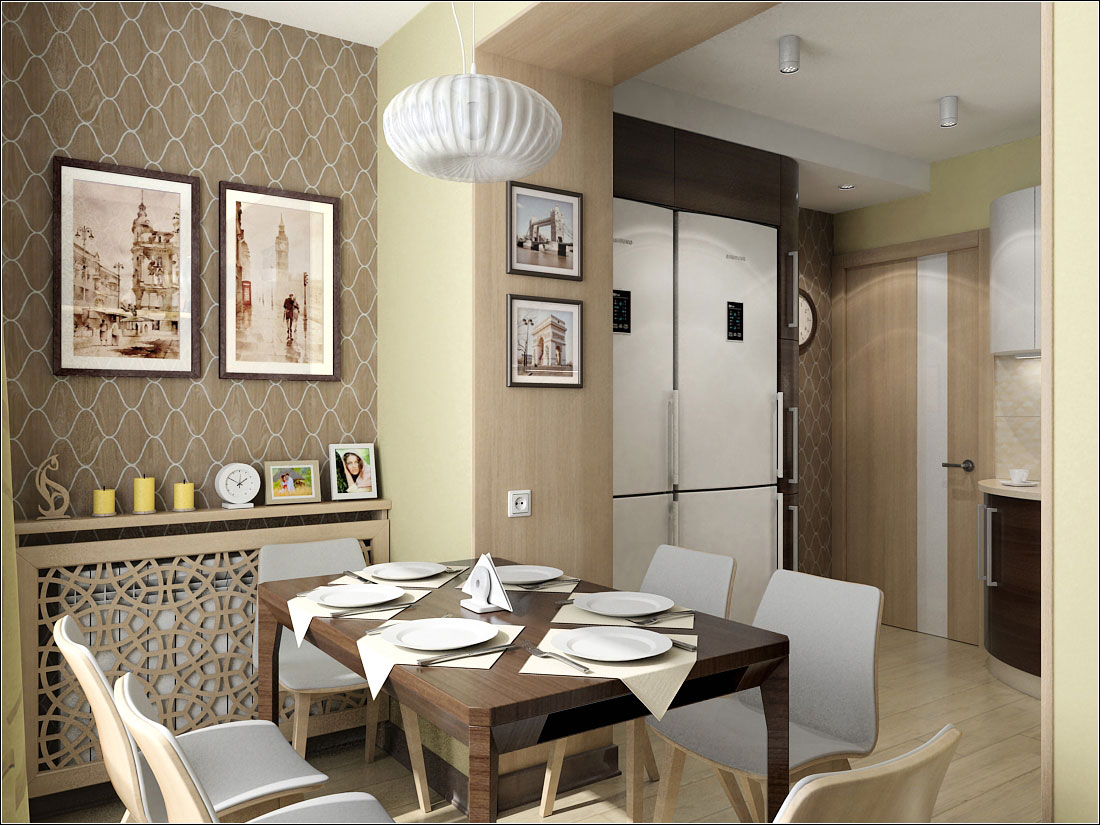 Design de interiores de cozinha em Kiev em 3d max vray 1.5 imagem