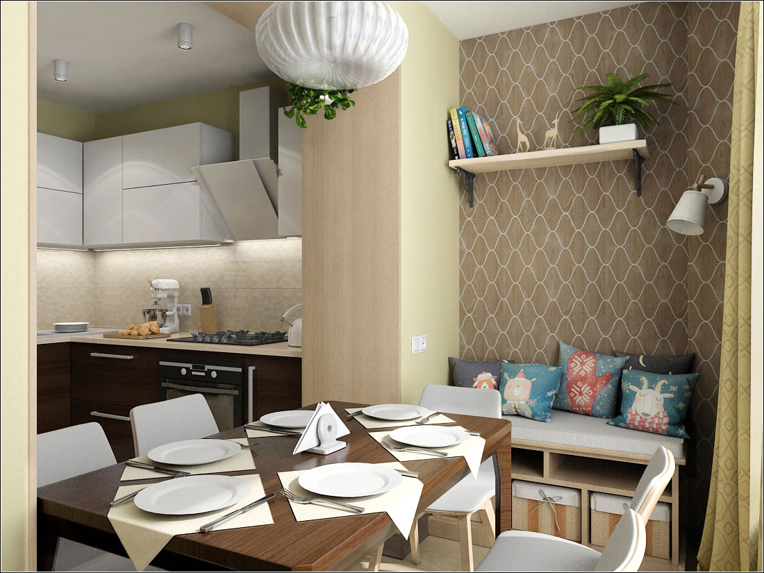 Kitchen interior design in Kiev in 3d max vray 1.5 image