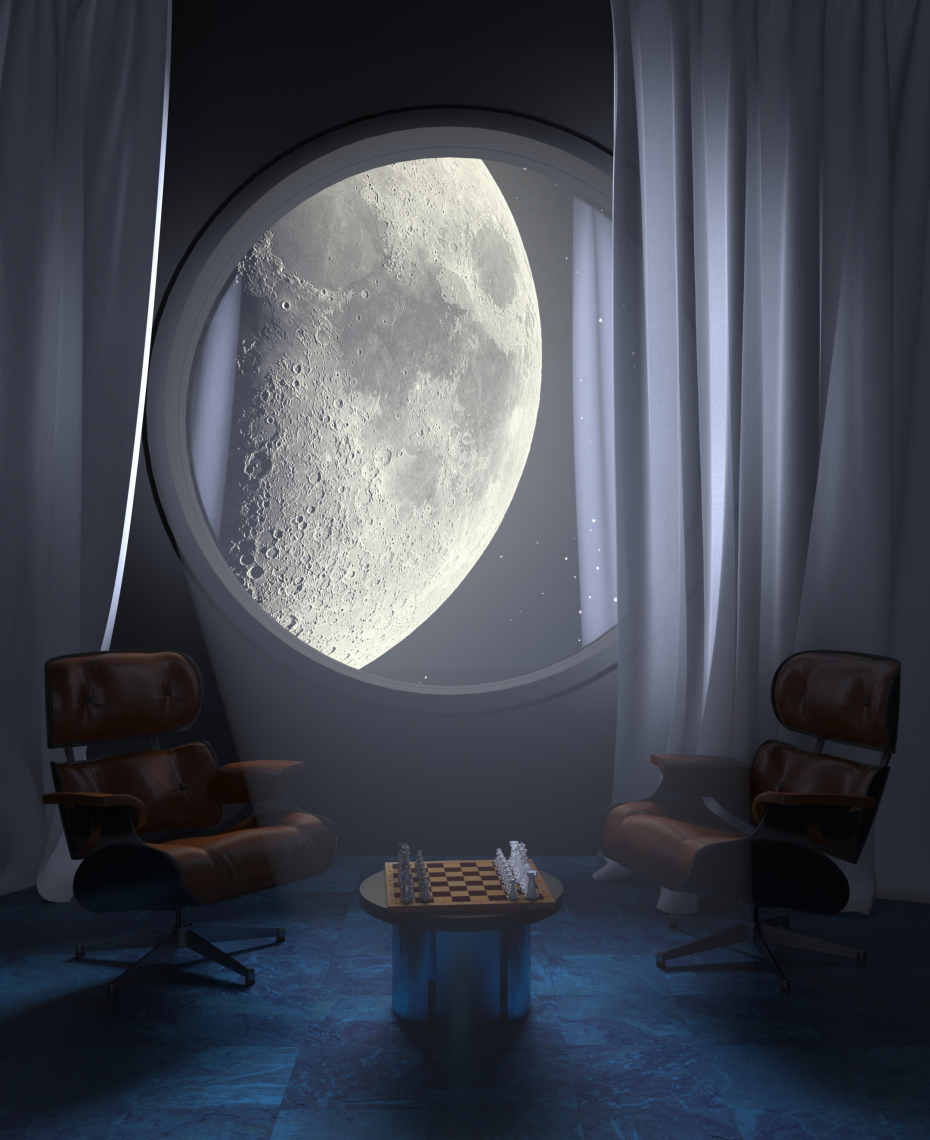 Cosmo-chambre dans 3d max corona render image