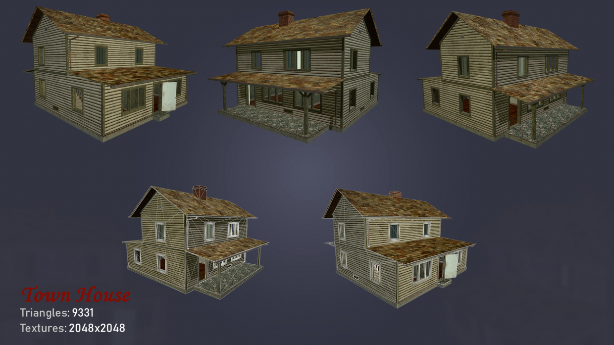 Town house in 3d max Other image