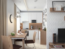 Combo living comedor-cocina