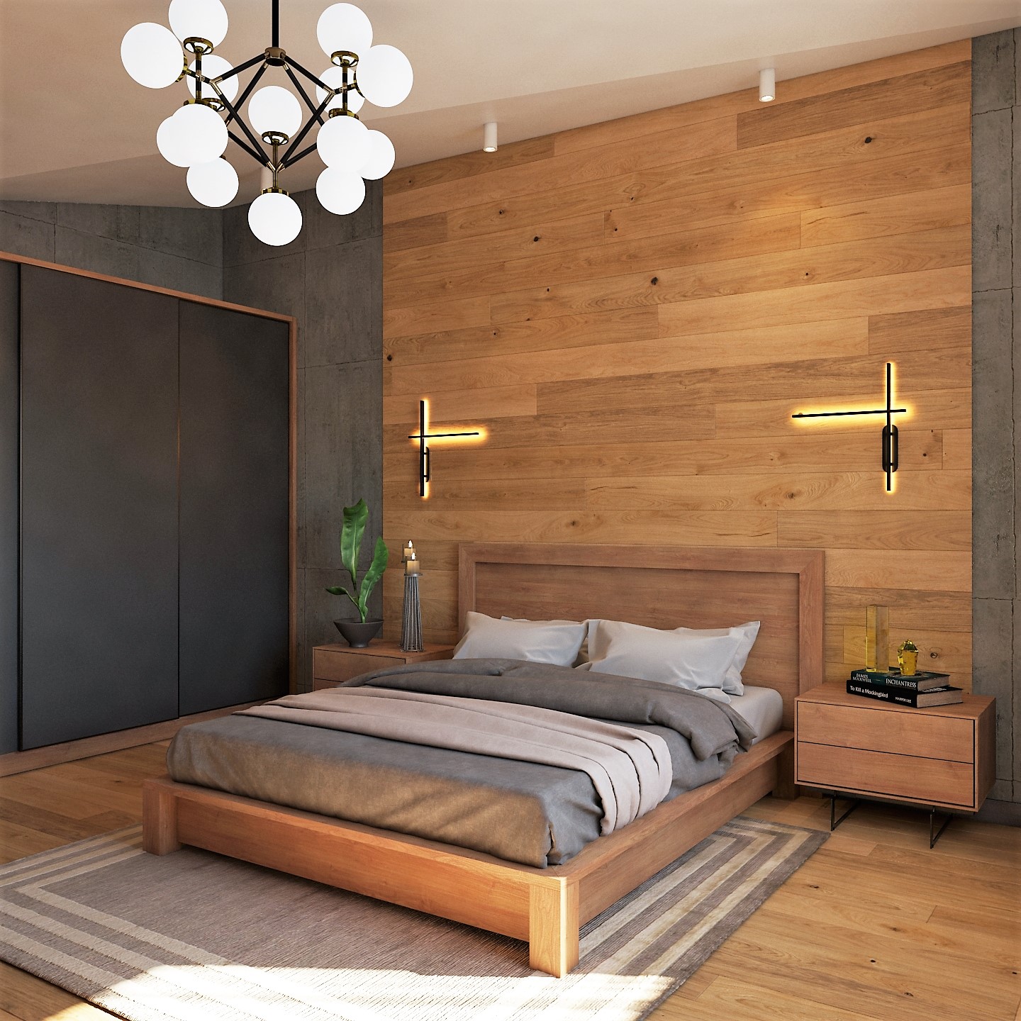 Chambre d'un jeune célibataire dans 3d max vray 5.0 image