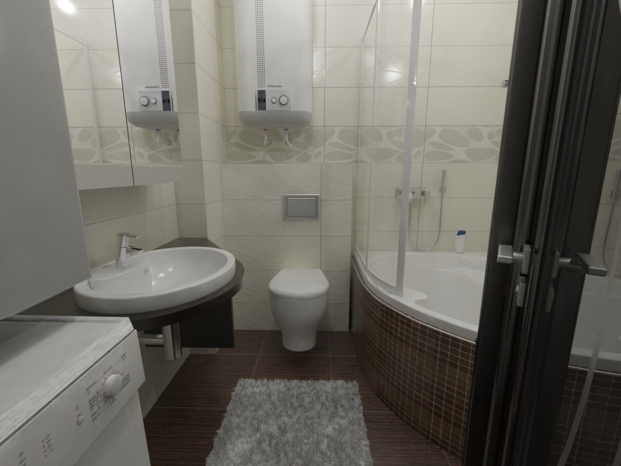 imagen de baño (muy Makhan'kov) en 3d max vray