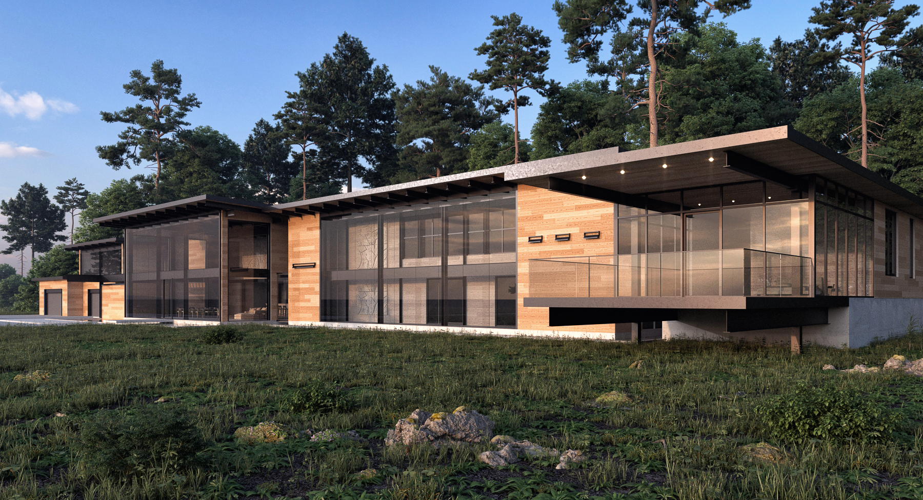 casa da floresta em 3d max vray 5.0 imagem