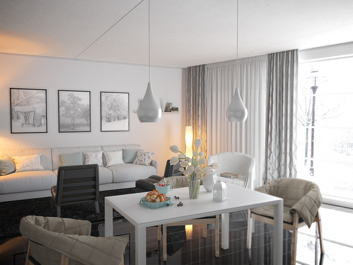 Chambre dans 3d max corona render image