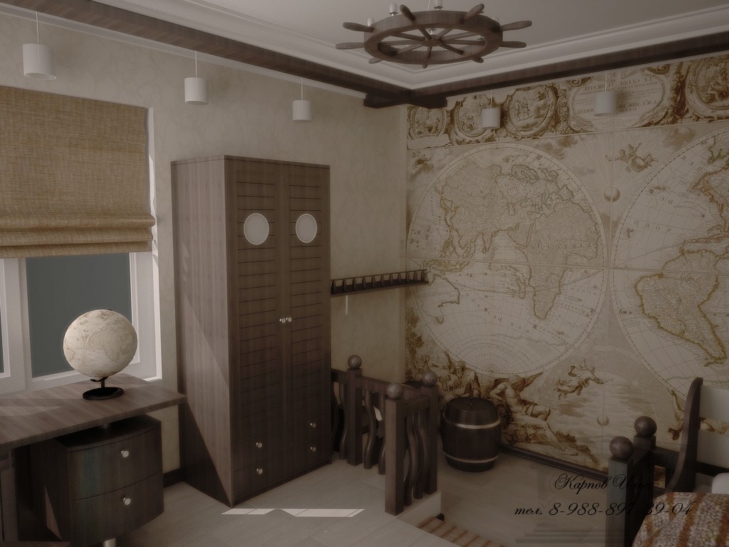 Quarto de crianças Novocherkassk em 3d max vray imagem