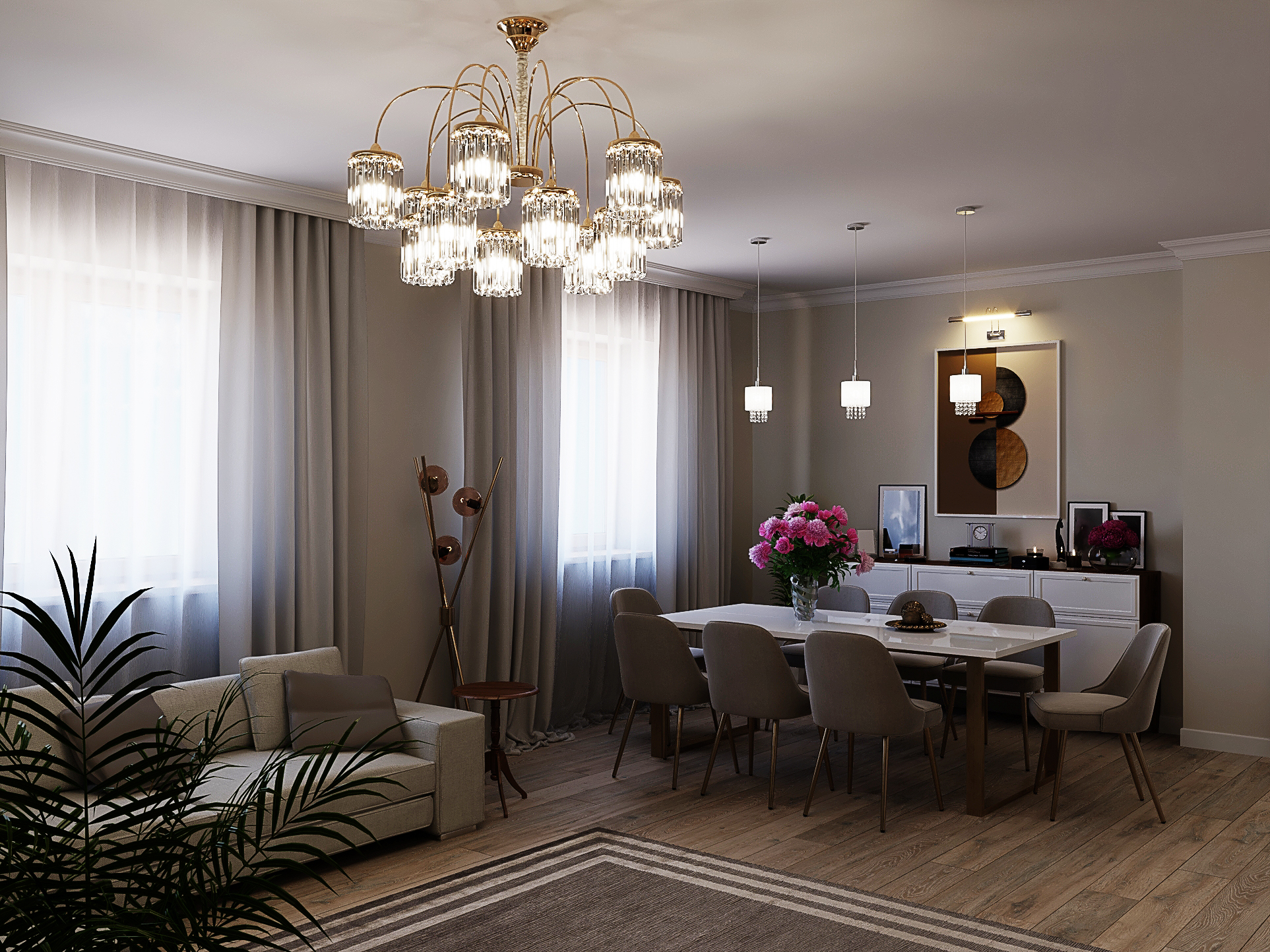 salon dans la maison pour le jeune propriétaire dans 3d max vray 5.0 image