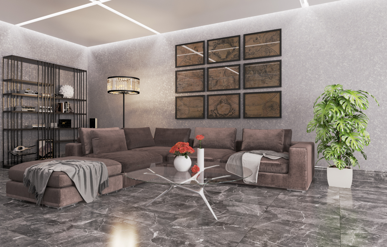 Salon dans 3d max vray 3.0 image