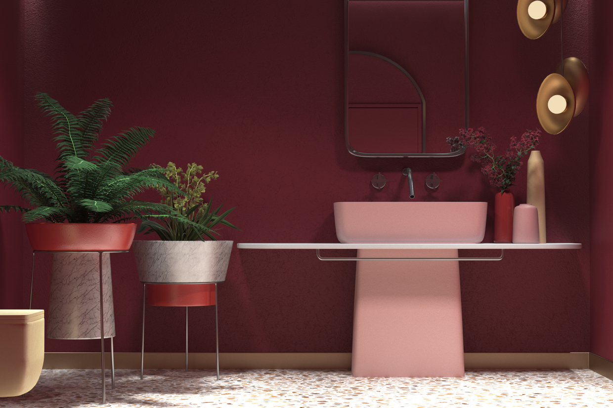 - Mitte - bagno - in 3d max corona render immagine