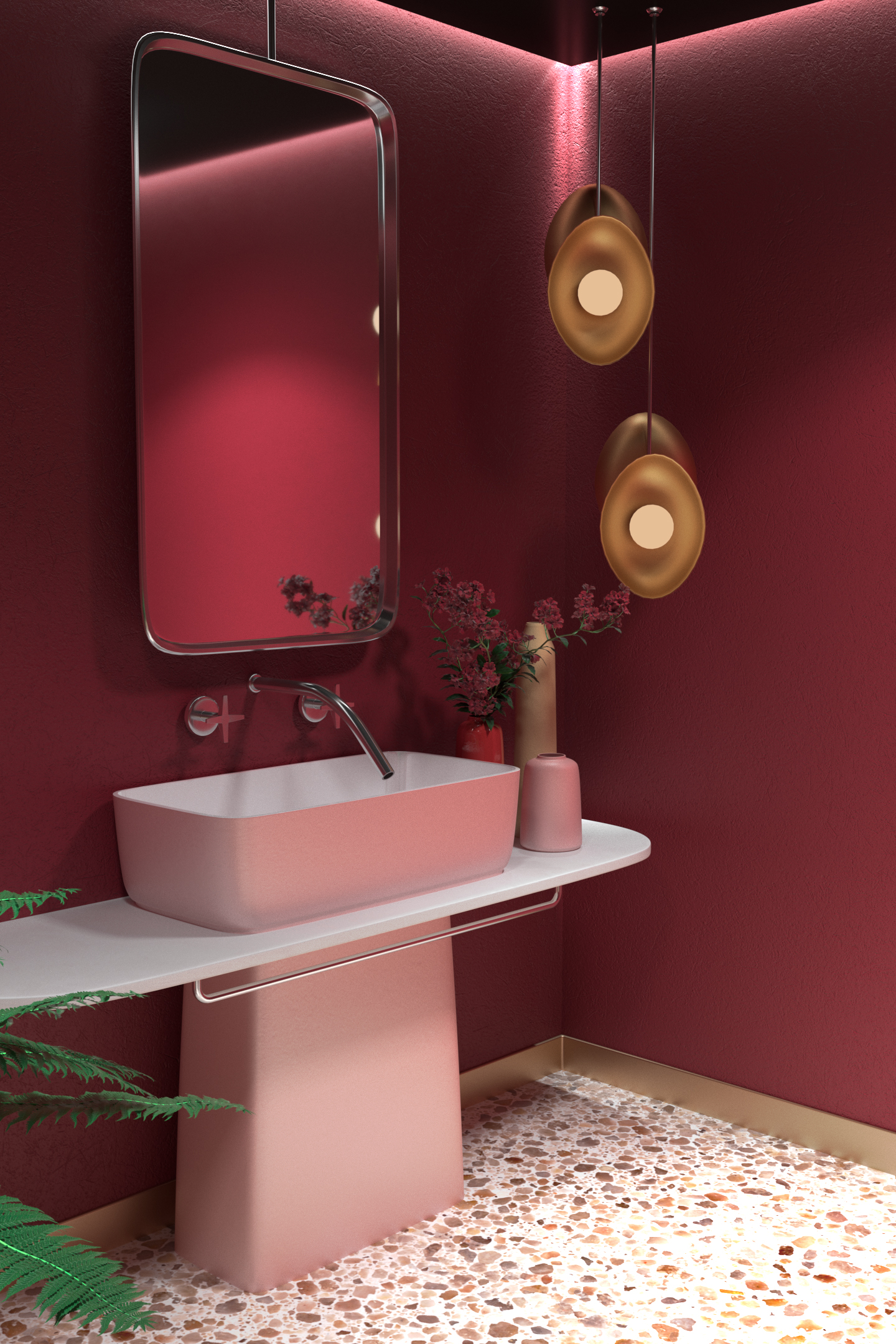 - Mitte - bagno - in 3d max corona render immagine