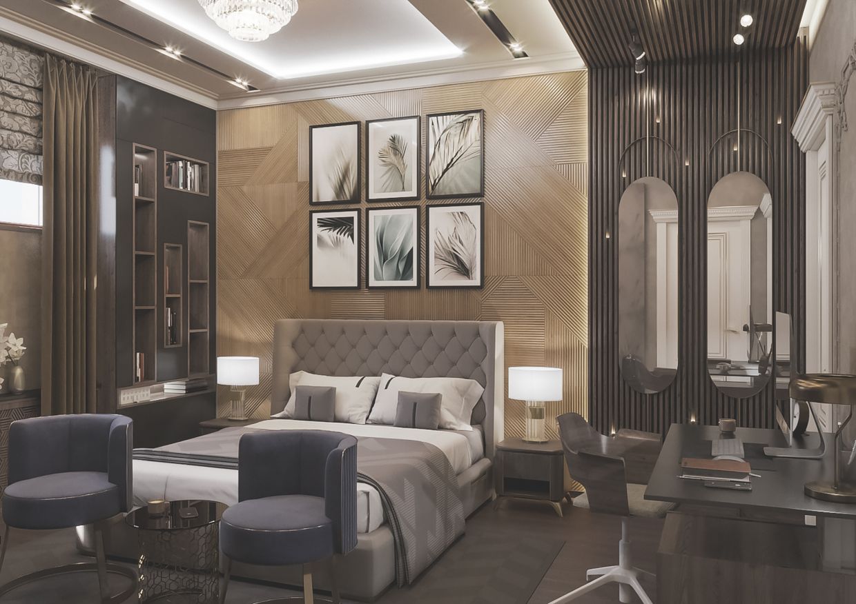 Chambre dans 3d max corona render image