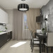 design moderno di cucina! in 3d max vray immagine