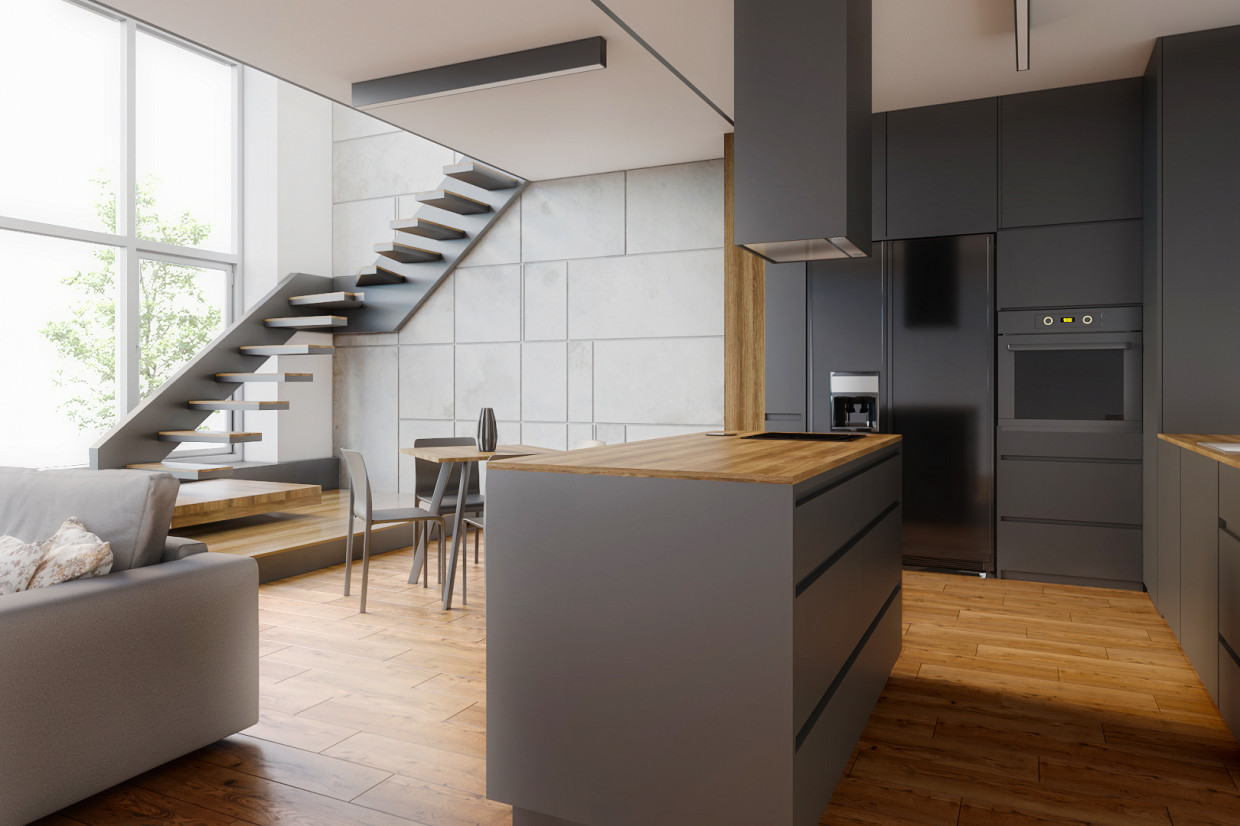 Interni in 3d max corona render immagine